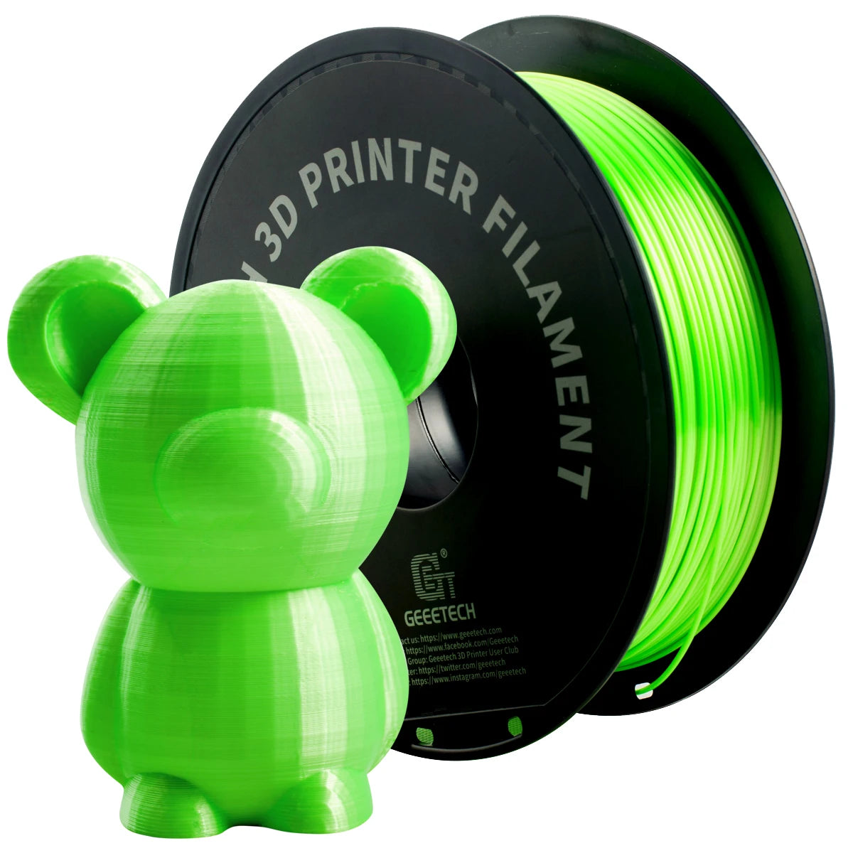 3D Printer Filament Silk PLA Filament 1kg 1.75mm - GEEETECH 3D Printer Spool