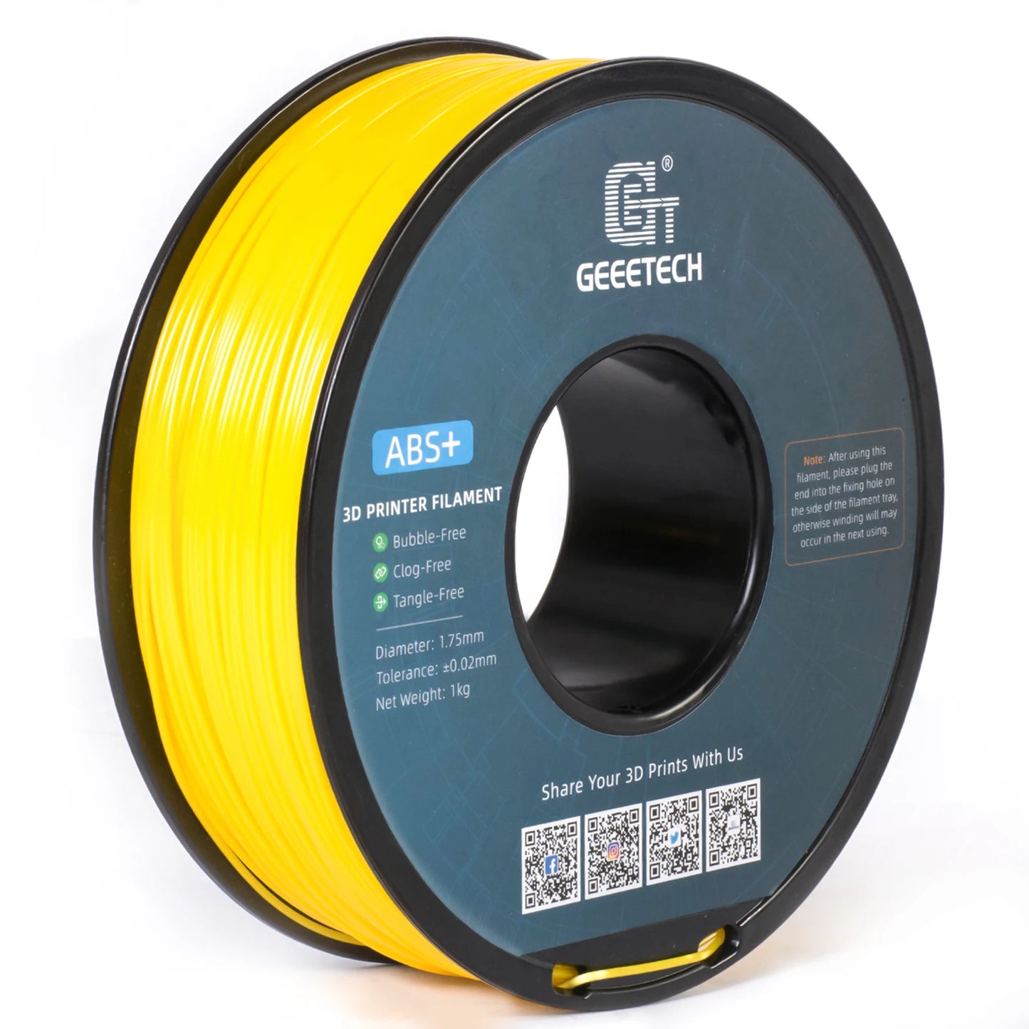 3D Printer Filament 1.75mm 1KG - Geeetech, Vacuum Sealed