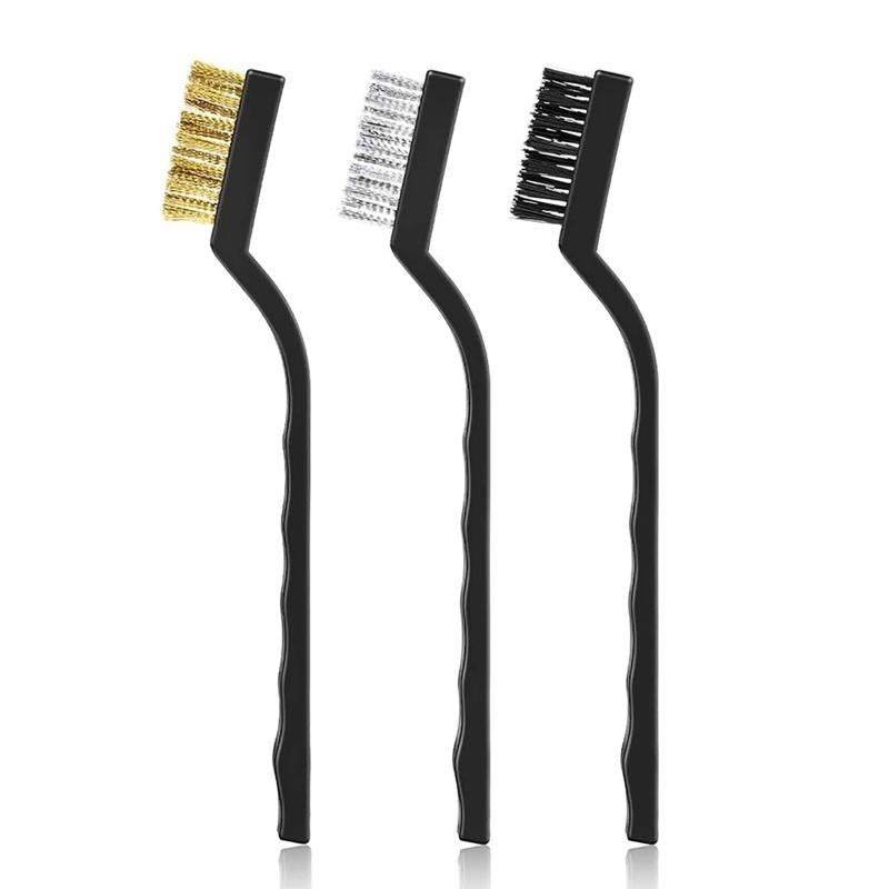 Cleaning Brushes - 3D Printer Nozzle Brass/Nylon/Steel Set