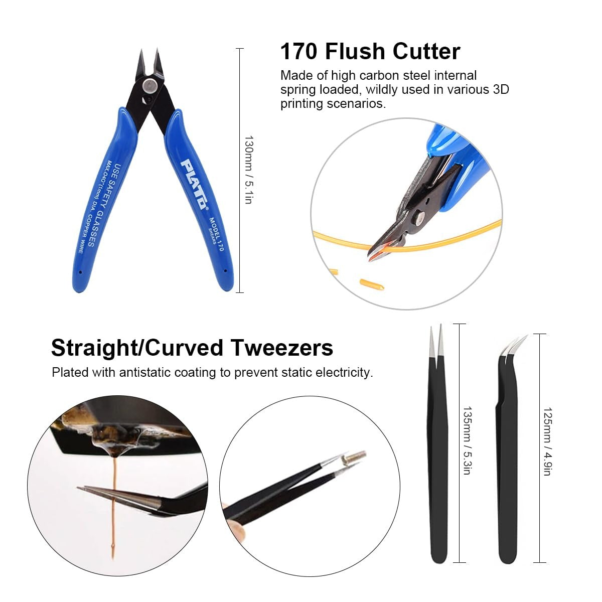 Tool Kit: 3D Printer Nozzle Cleaner, Scraper & More