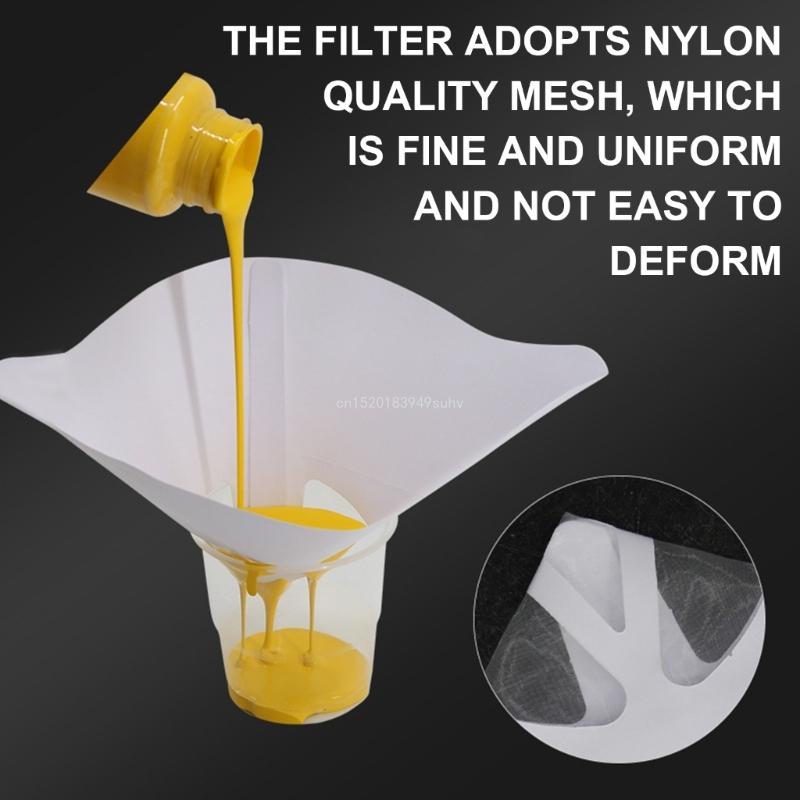 Resin 3D Printer Paper Filter - Thicker White Funnel