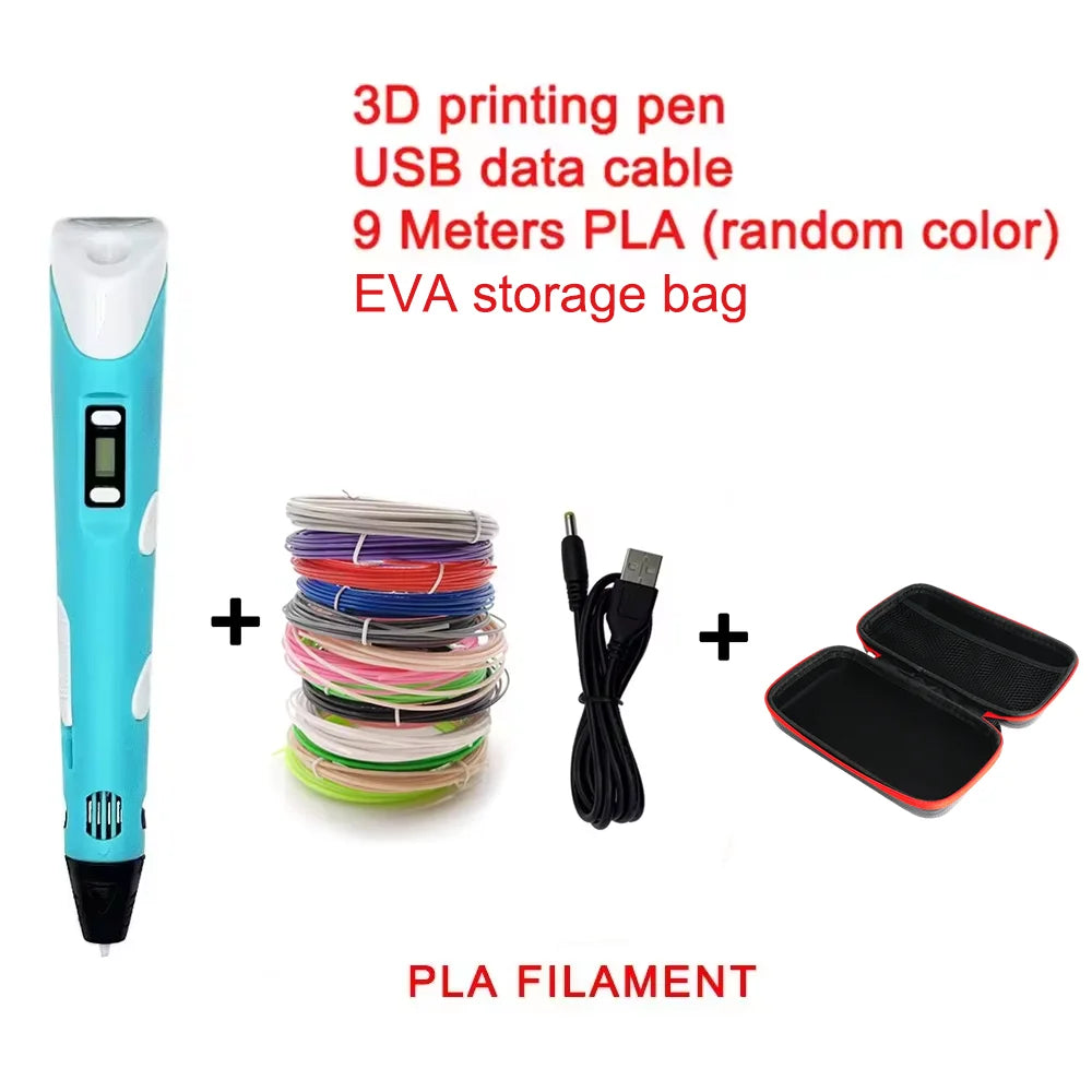 3D Printing Pen - Electronic 9M PLA, High-Temp Graffiti Tool