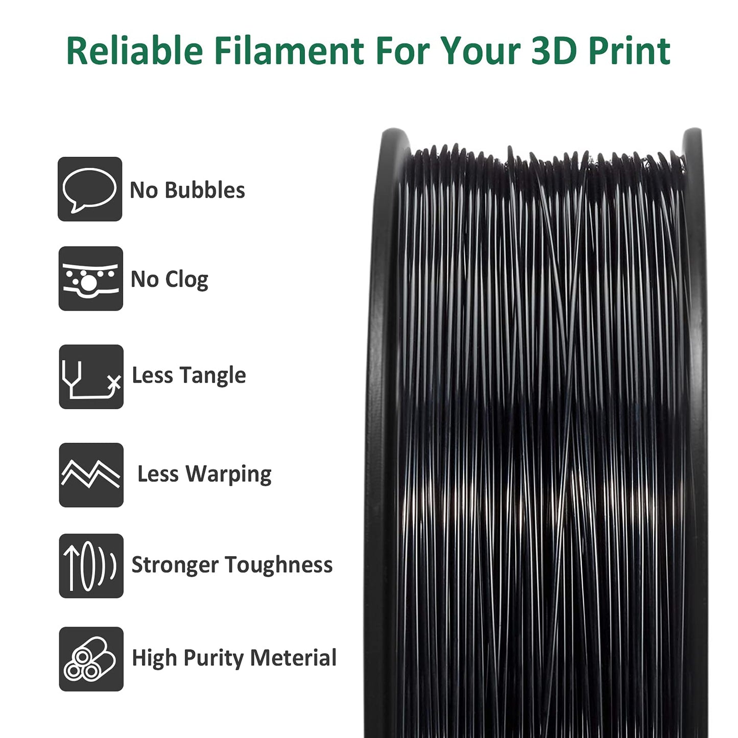 3D Printer Filament 1.75mm 1KG - Geeetech, Vacuum Sealed