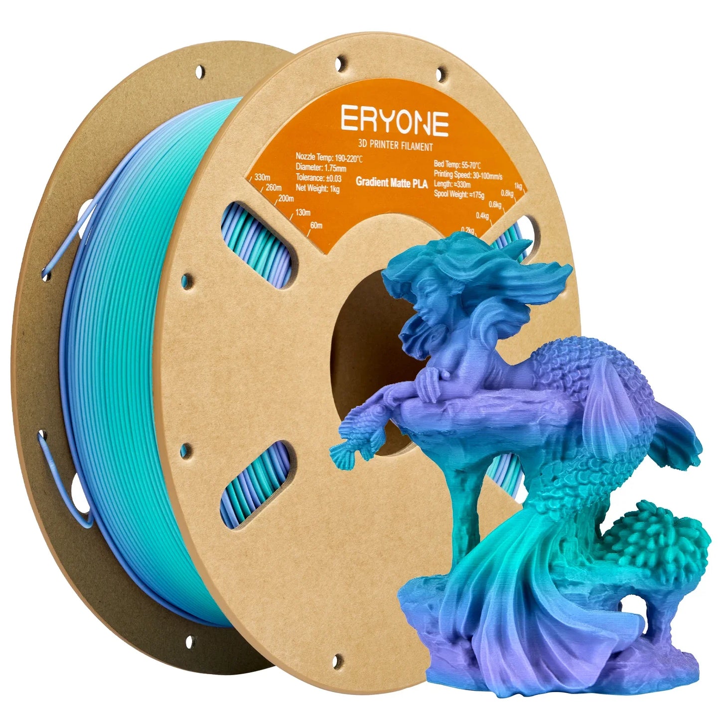3D Printer Filament PLA Gradient Matte Filament 250G - Premium 3D Print Colors