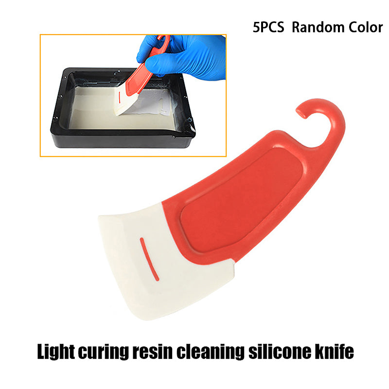 3D Printer Accessories: 3D Resin Printer Silicone Spatula - Easy Resin Removal Tool