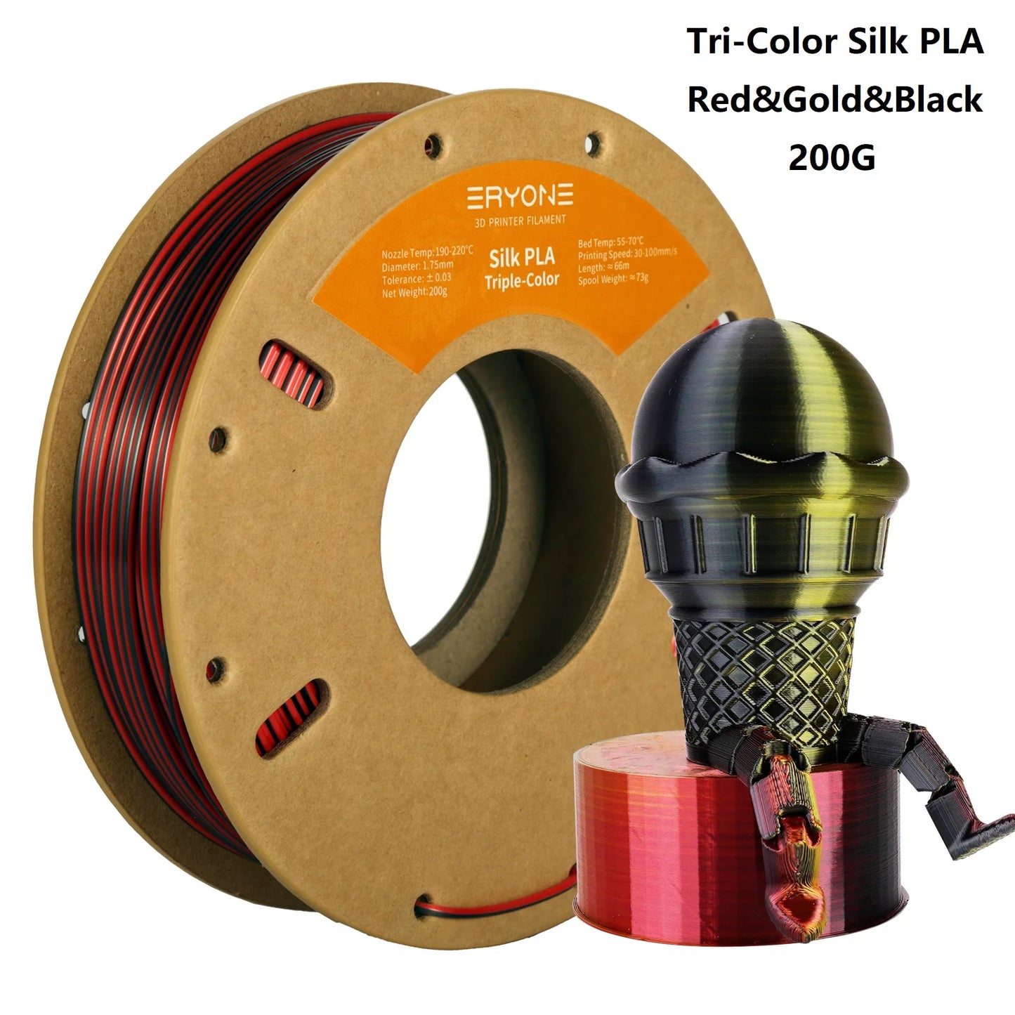 High Quality Silk PLA Filament: Dual/Tri Colors 1.75mm