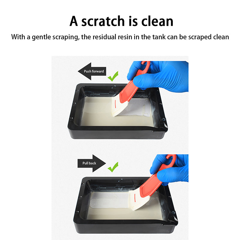 3D Printer Accessories: 3D Resin Printer Silicone Spatula - Easy Resin Removal Tool