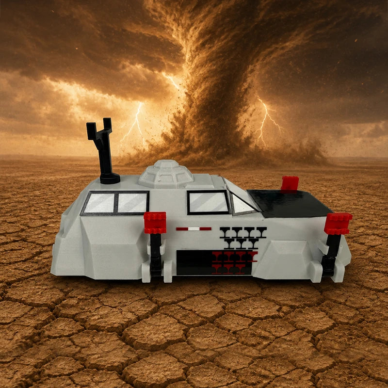 3D Printed TIV2 Deployable Tornado Intercept Vehicle Static Scale Model Collectible Desk Decor Gift For Storm Chaser Science Fan