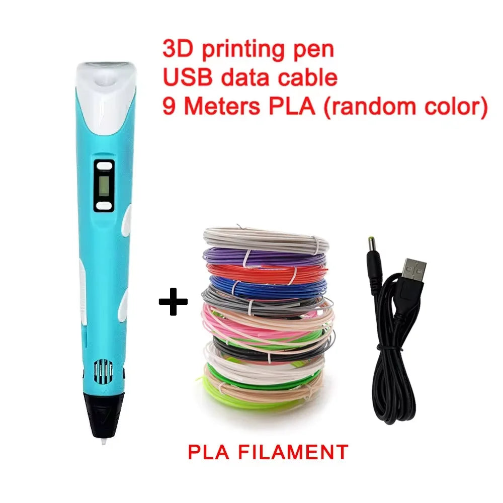 3D Printing Pen - Electronic 9M PLA, High-Temp Graffiti Tool