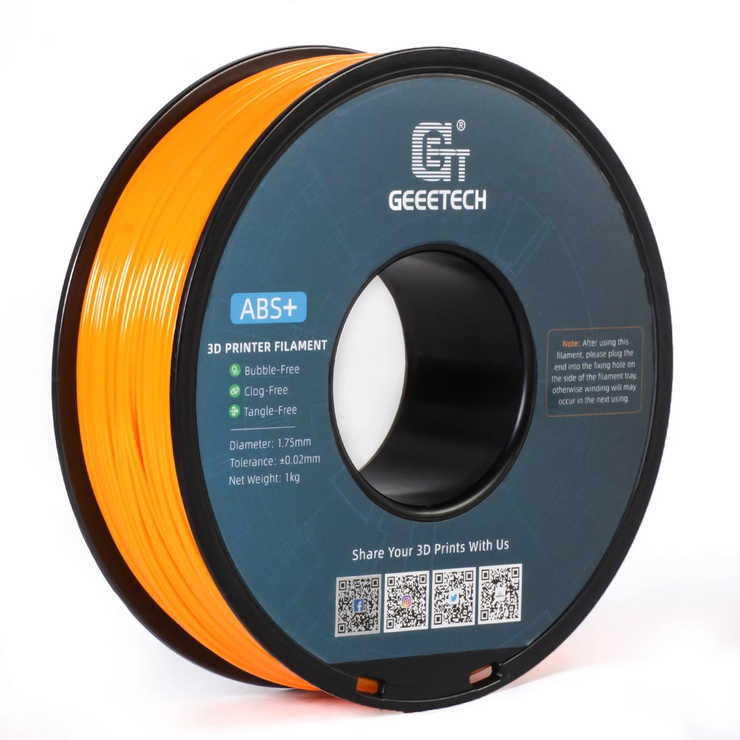 3D Printer Filament 1.75mm 1KG - Geeetech, Vacuum Sealed