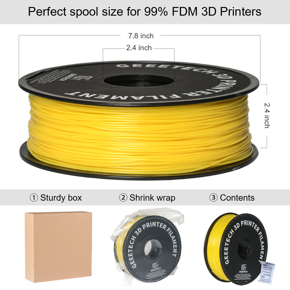 3D Printer Filament: 1.75mm 1kg Precision 0.03mm for FDM Printers