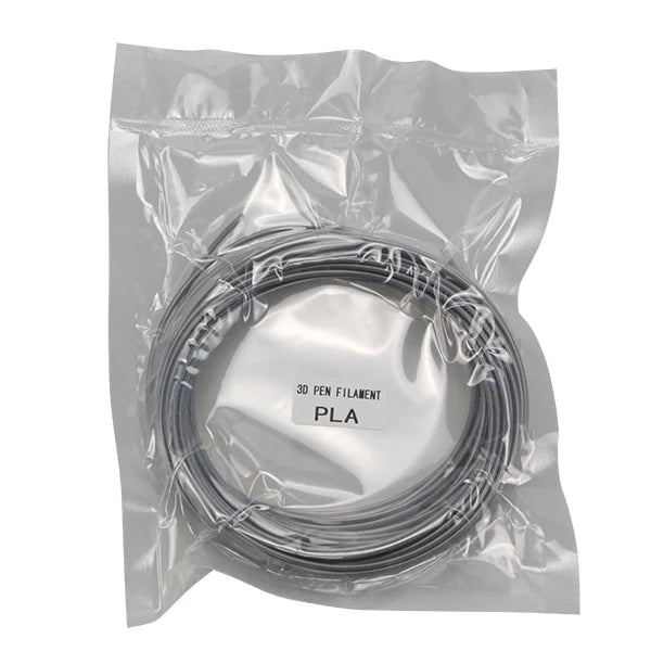 PLA Filament: PLA 1.75mm Filament 10m - 3D Printer Pen, Black & Rainbow