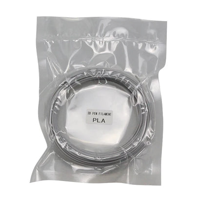 PLA Filament: PLA 1.75mm Filament 10m - 3D Printer Pen, Black & Rainbow