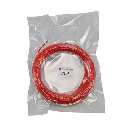 PLA Filament: PLA 1.75mm Filament 10m - 3D Printer Pen, Black & Rainbow