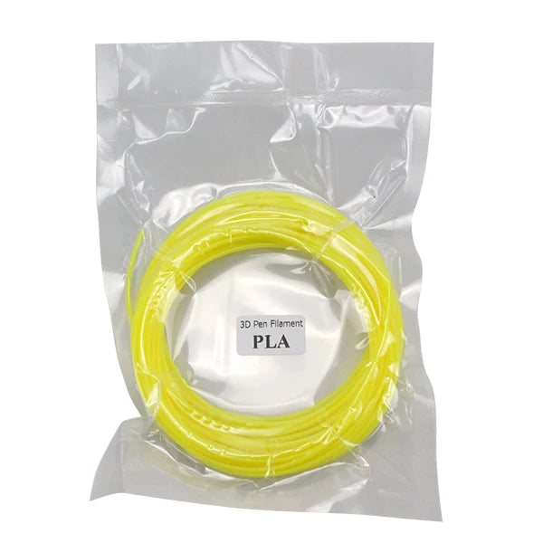 PLA Filament: PLA 1.75mm Filament 10m - 3D Printer Pen, Black & Rainbow