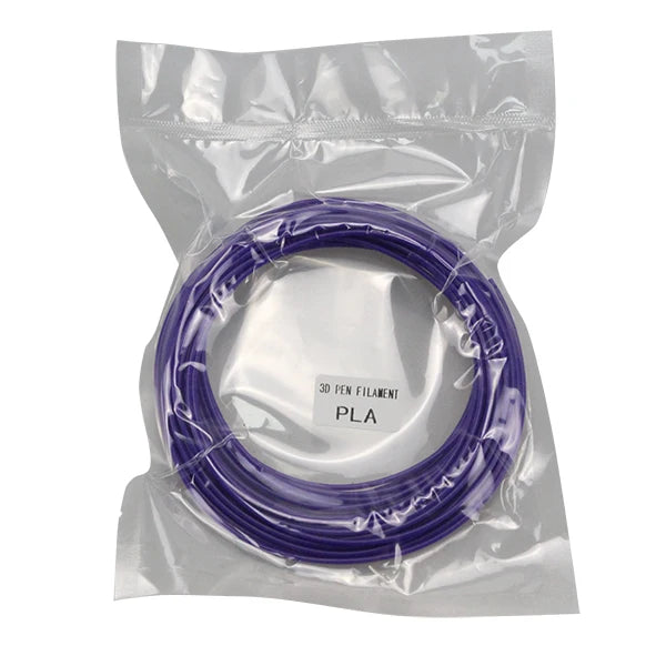 PLA Filament: PLA 1.75mm Filament 10m - 3D Printer Pen, Black & Rainbow