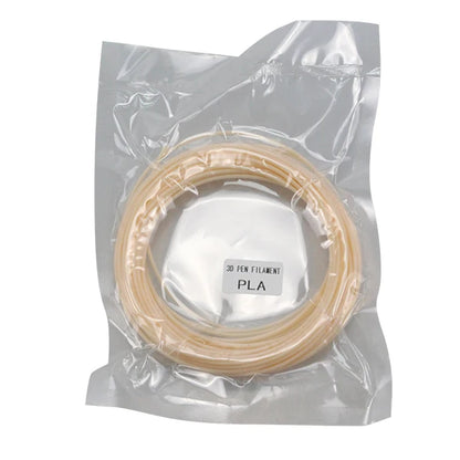 PLA Filament: PLA 1.75mm Filament 10m - 3D Printer Pen, Black & Rainbow