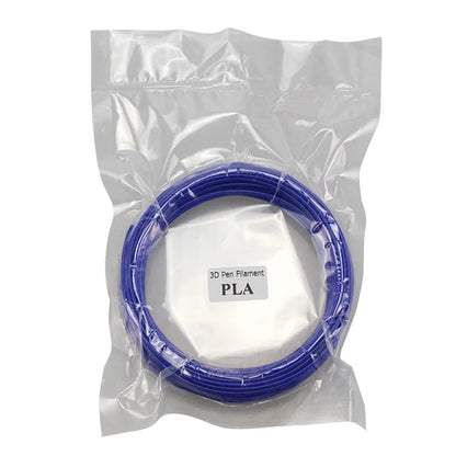 PLA Filament: PLA 1.75mm Filament 10m - 3D Printer Pen, Black & Rainbow