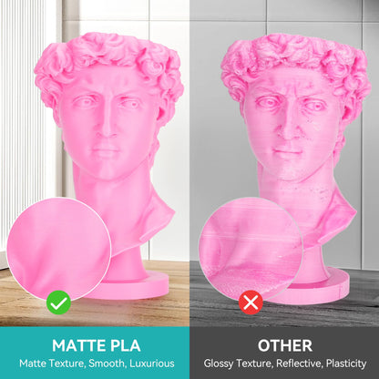 PLA Matte Filament 1.75mm 1kg - Smooth Finish for FDM Printers