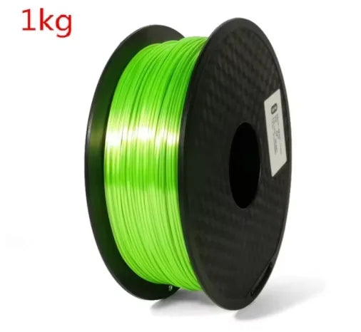 EasyThreed 3D Printer PLA Silk Filament 1.75mm Silky Filament PLA 1KG High Quality 3D PLA Black Silver No Bubble Vacuum