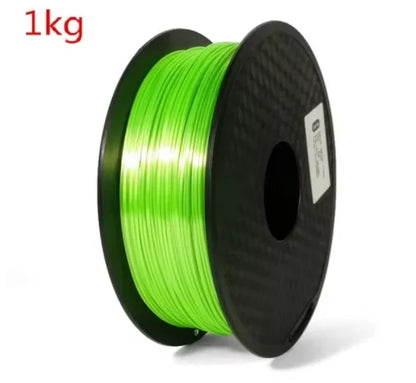 EasyThreed 3D Printer PLA Silk Filament 1.75mm Silky Filament PLA 1KG High Quality 3D PLA Black Silver No Bubble Vacuum