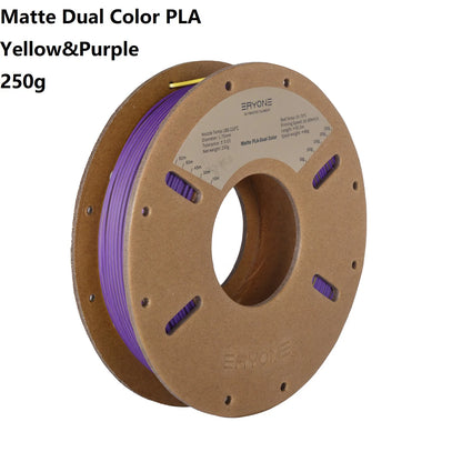 3D Printer Filament: Dual-Color Matte Silk PLA Filament 1.75mm - Fast Shipping