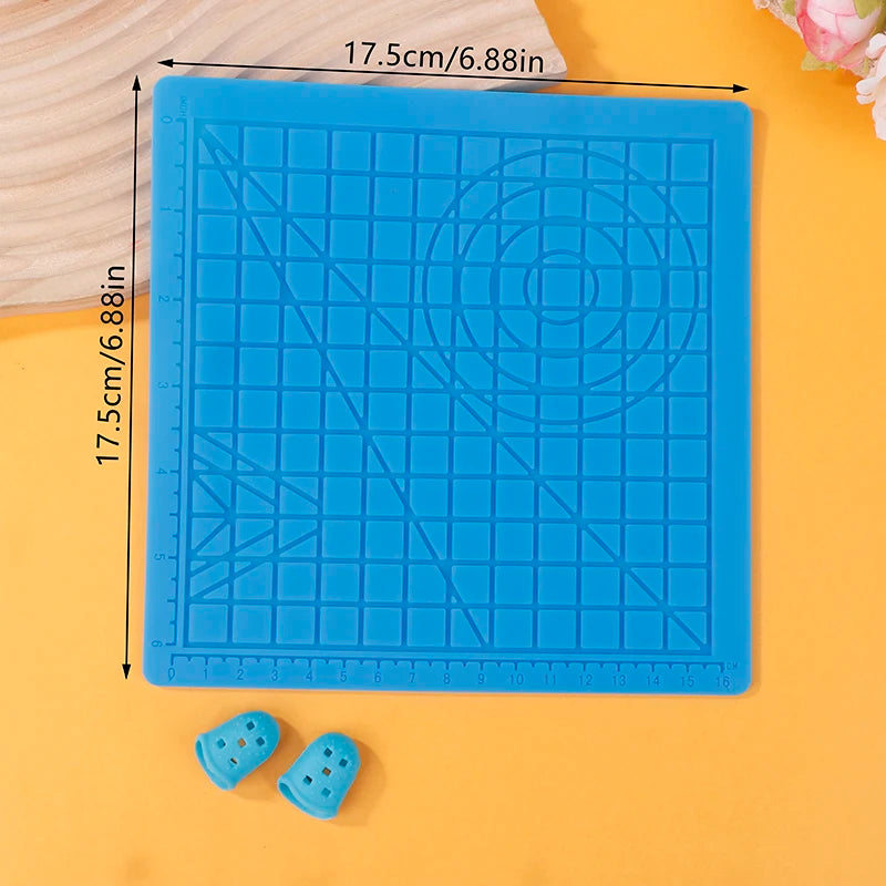 New 1PCS 3D Printing Pen Silicone Mat DIY Creative Drawing Template Pad With Heat-proof Finger Sleeve Art Tools Christmas Gift