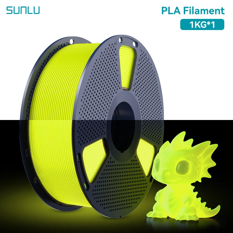 3D Filament PETG: Glow in The Dark - 1.75mm - 1KG for 3D Printing