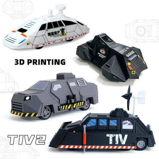 3D Printed TIV2 Deployable Tornado Intercept Vehicle Static Scale Model Collectible Desk Decor Gift For Storm Chaser Science Fan