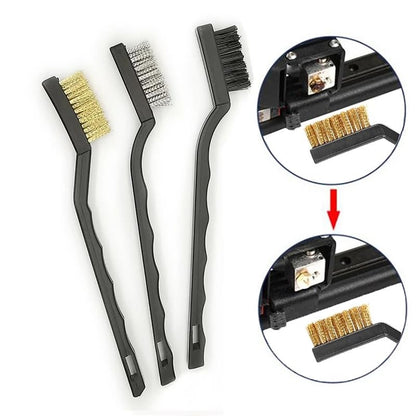 Cleaning Brushes - 3D Printer Nozzle Brass/Nylon/Steel Set