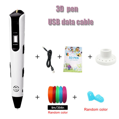 3D Printing Pen with 9m PLA Filaments - Perfect Gift for Kids