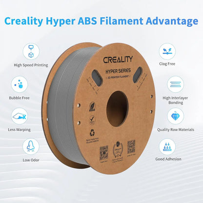ABS Filament: Creality Hyper ABS Filament 1.75mm for Fast 3D Printing, 1kg
