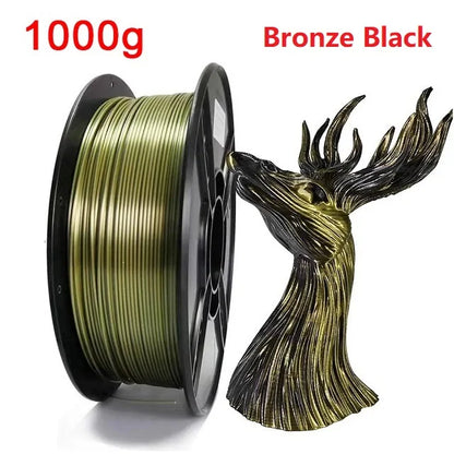 3D Printer Filament: Dual Color Silk PLA Filament 1.75mm - 3D Printer Material