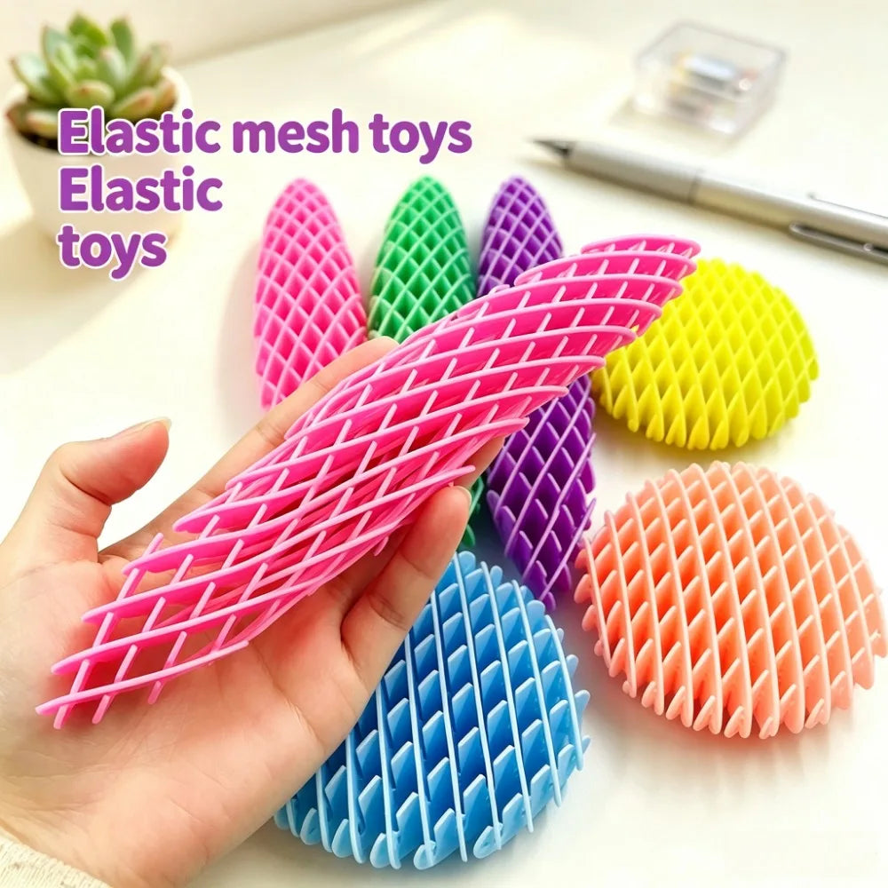 3D Printing Elastic Stretchable Elastic Net Radish Net Cool Deformation Toy Decompression Small Toy Ornament Pendant