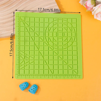 New 1PCS 3D Printing Pen Silicone Mat DIY Creative Drawing Template Pad With Heat-proof Finger Sleeve Art Tools Christmas Gift