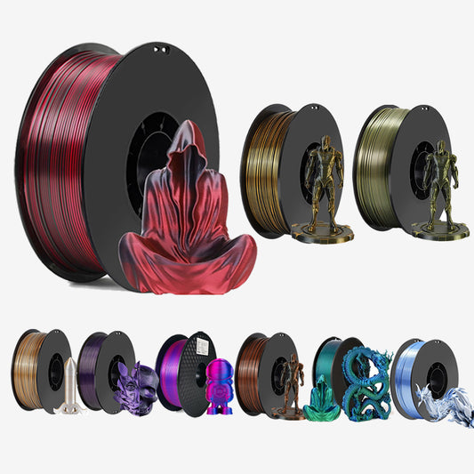 1.75mm PLA Filament Silk Blue Red Dual Color 250g