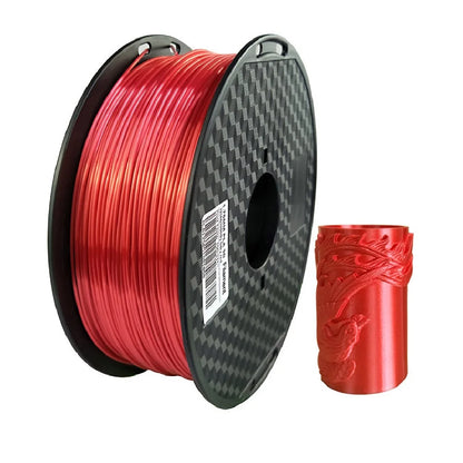 EasyThreed 3D Printer PLA Silk Filament 1.75mm Silky Filament PLA 1KG High Quality 3D PLA Black Silver No Bubble Vacuum