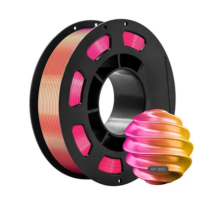 Dual-Color PLA Silk 3D Printer Filament 1.75mm Eco-Friendly 200g