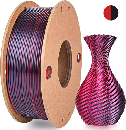 Multicolor 3D Printer Filament - Dual/Tri Color PLA Silk 250g