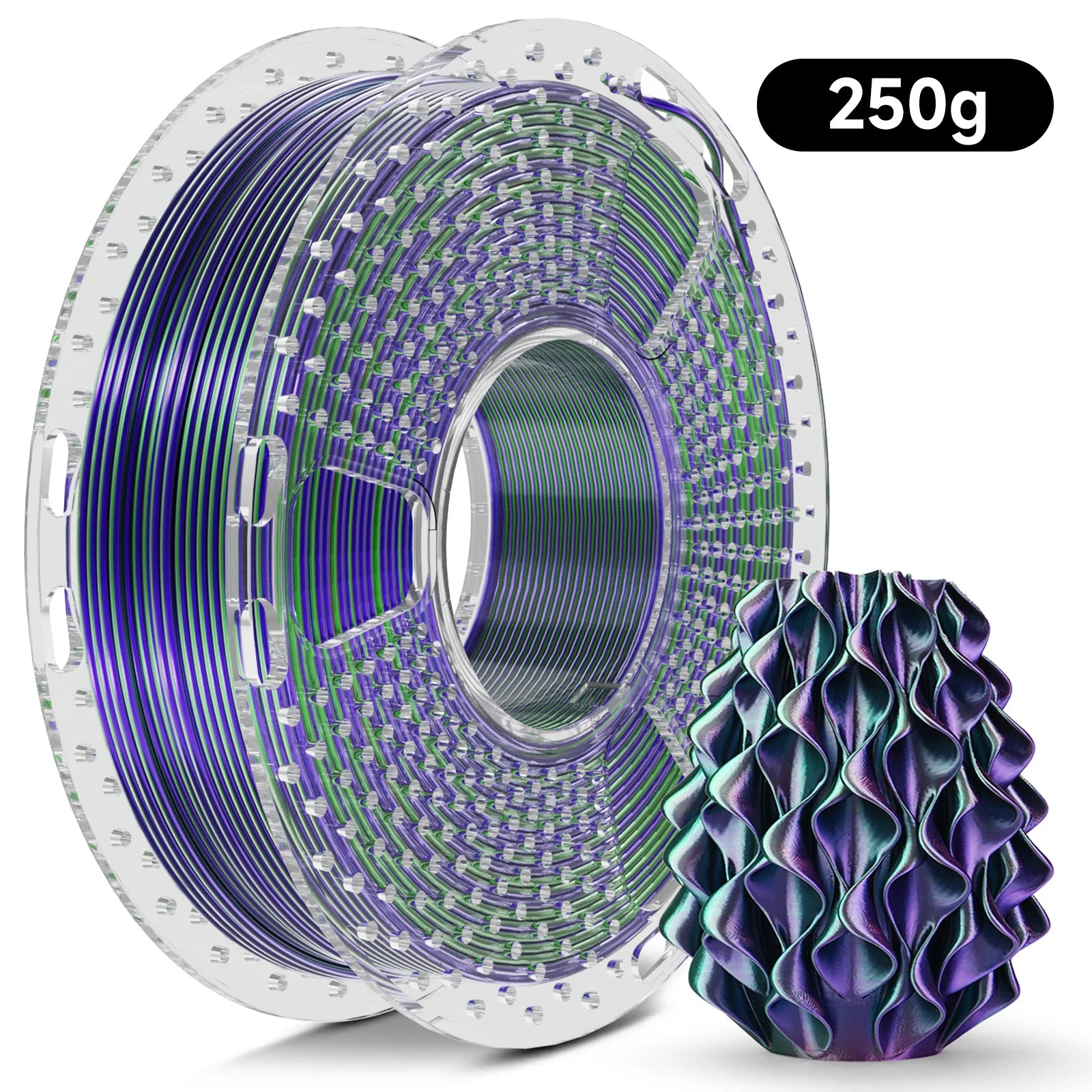 SILK PLA GreenPurple