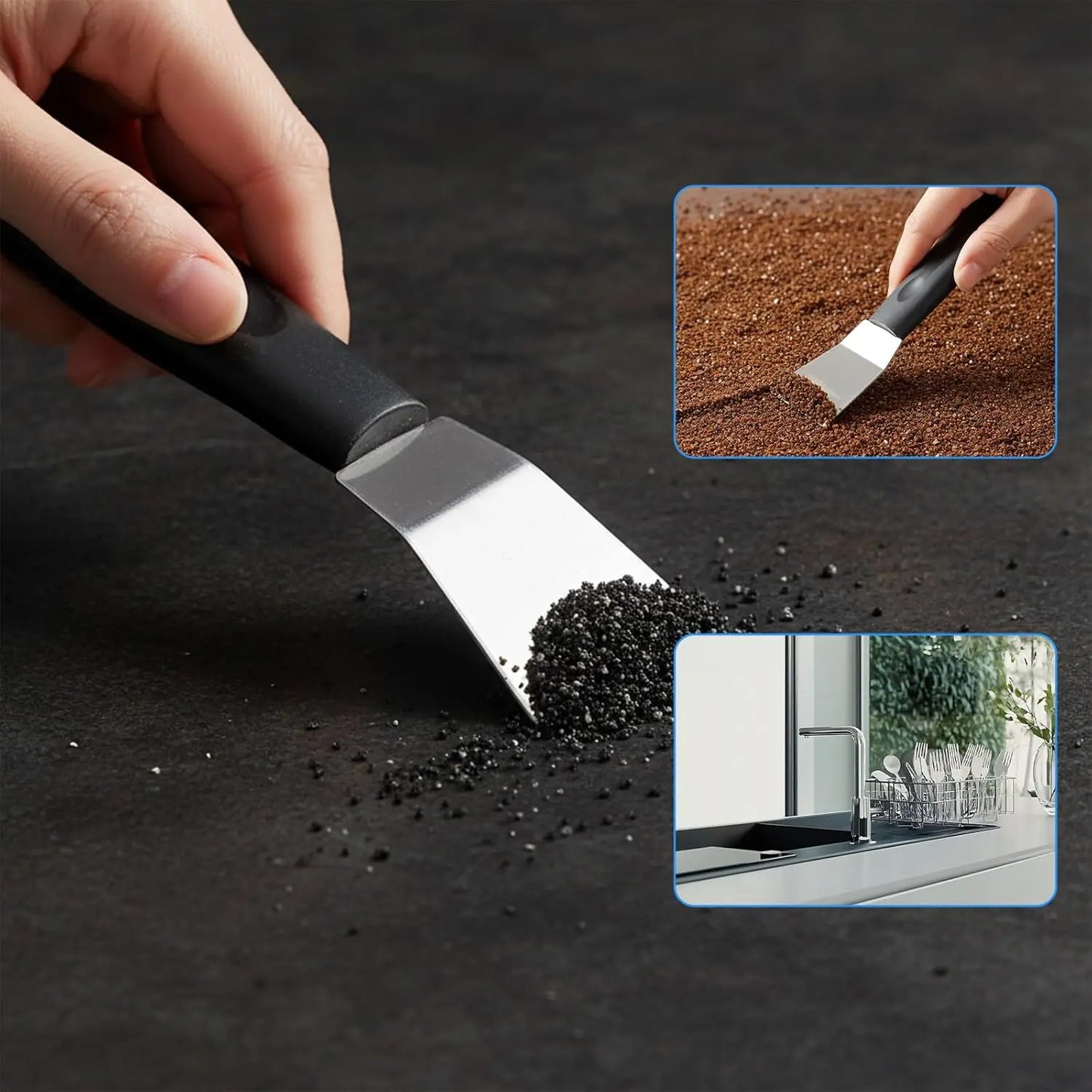 2 PCS 3D Printer Build Plate Spatula Hot Bed Removal Universal Stainless Steel Hot Bed Removal Tool Scraper for Glass PEI Sheets