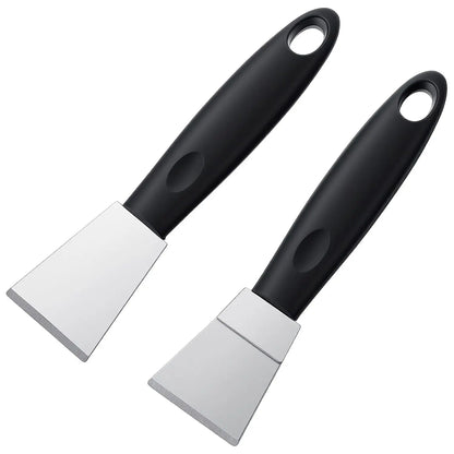 2 PCS 3D Printer Build Plate Spatula Hot Bed Removal Universal Stainless Steel Hot Bed Removal Tool Scraper for Glass PEI Sheets