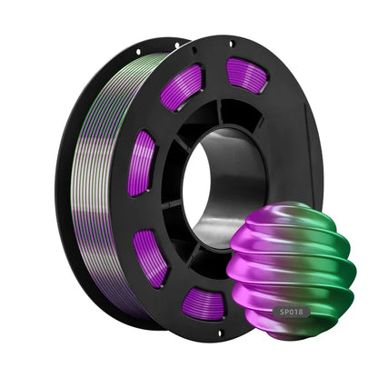 Dual-Color PLA Silk 3D Printer Filament 1.75mm Eco-Friendly 200g