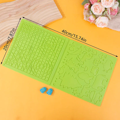 New 1PCS 3D Printing Pen Silicone Mat DIY Creative Drawing Template Pad With Heat-proof Finger Sleeve Art Tools Christmas Gift