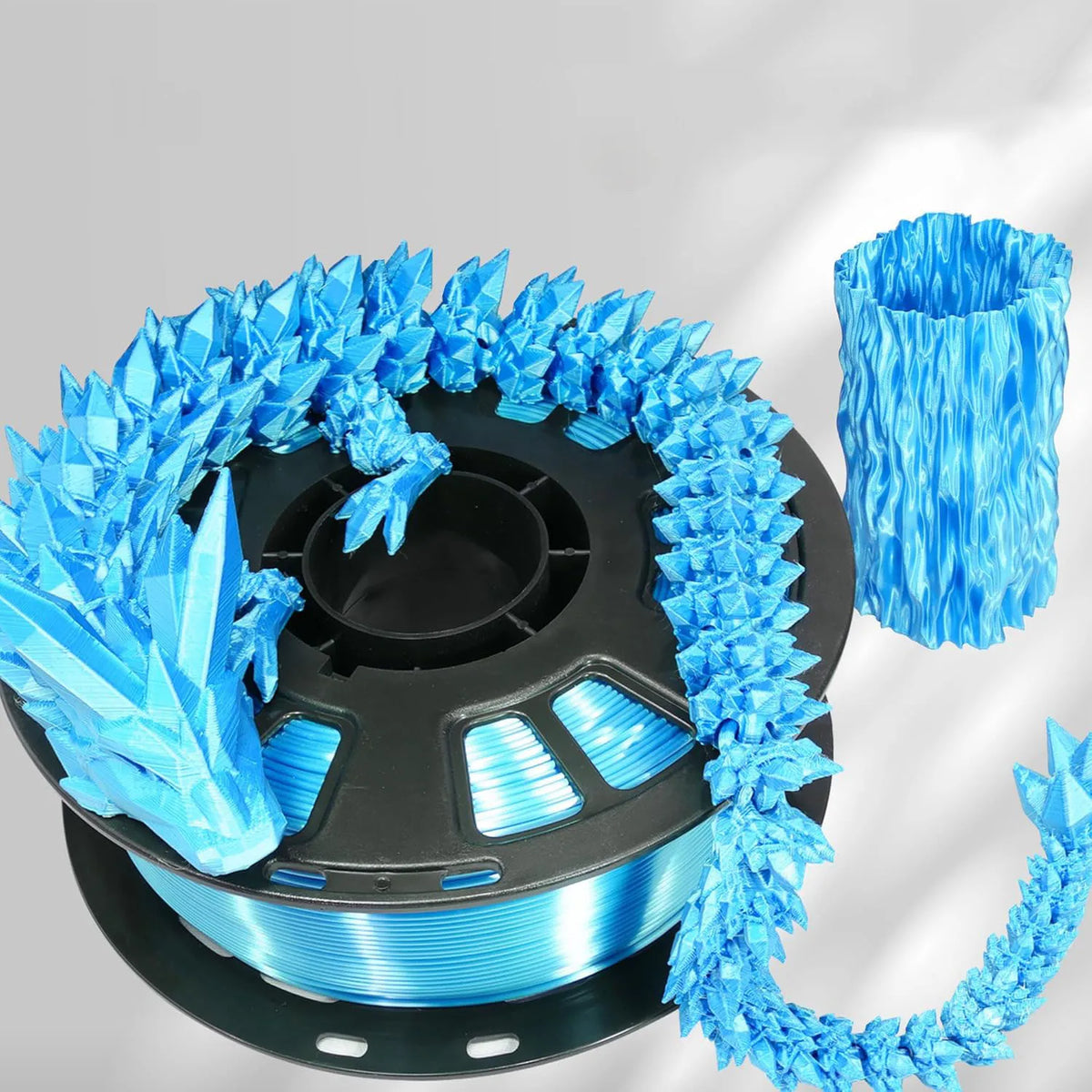 Silk PLA Filament 1.75mm for 3D Printer Dimensional Accuracy +/- 0.02mm Compatible with Most FDM 3D Printers