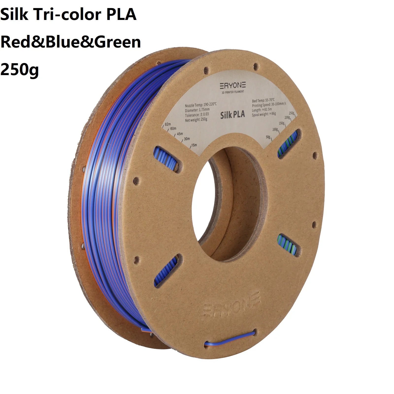 3D Printer Filament: Dual-Color Matte Silk PLA Filament 1.75mm - Fast Shipping