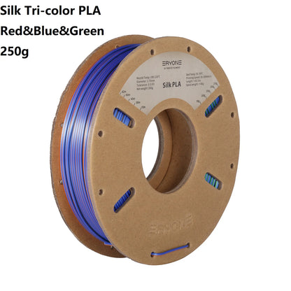 3D Printer Filament: Dual-Color Matte Silk PLA Filament 1.75mm - Fast Shipping
