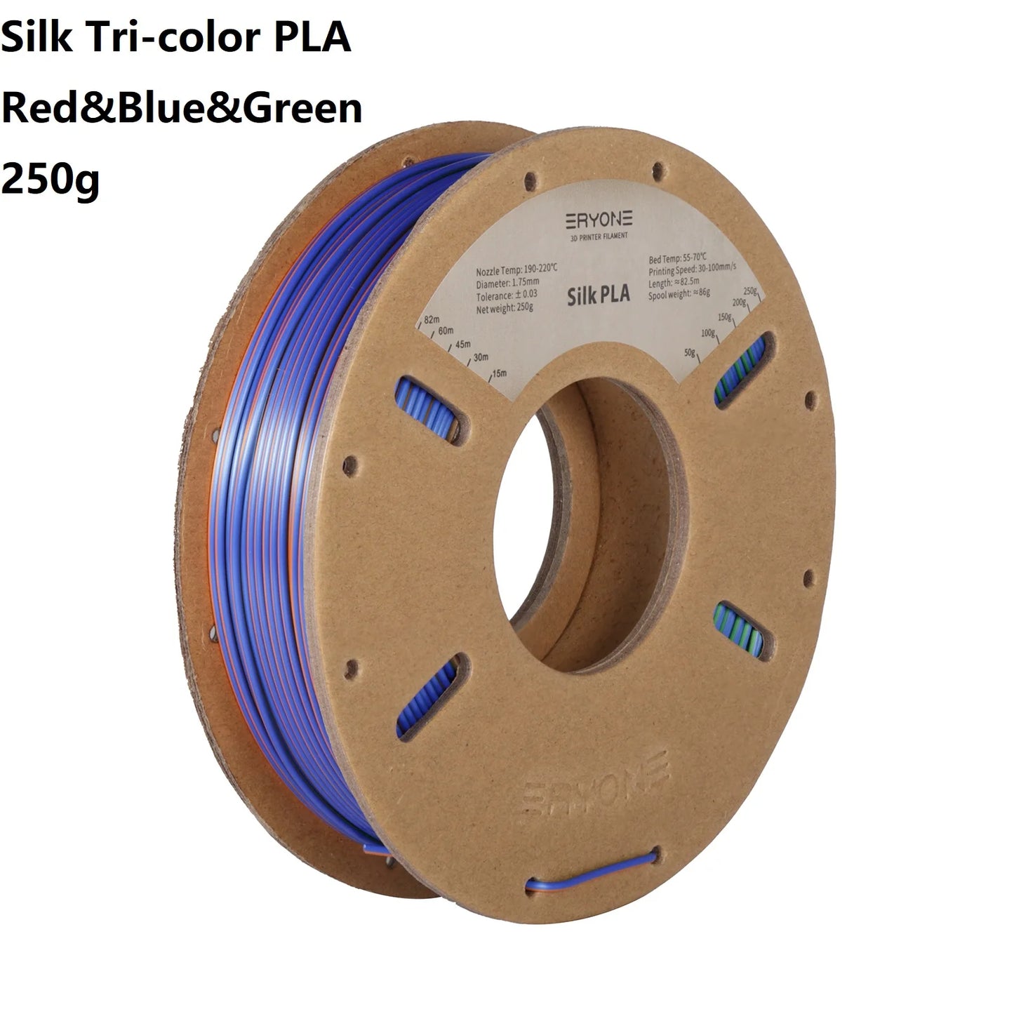 3D Printer Filament: Dual-Color Matte Silk PLA Filament 1.75mm - Fast Shipping