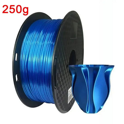 EasyThreed 3D Printer PLA Silk Filament 1.75mm Silky Filament PLA 1KG High Quality 3D PLA Black Silver No Bubble Vacuum