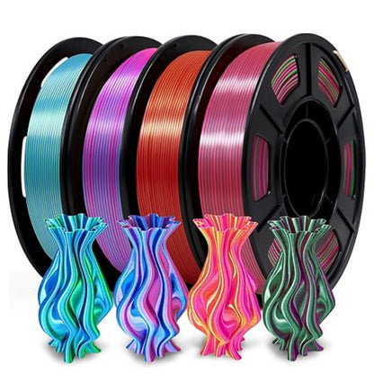 3D Printer Filament: Dual Color Silk PLA Filament 1.75mm - 3D Printer Material